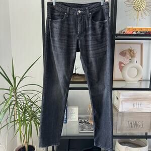 Bonobos Charcoal Grey Mid Rise Slim Straight Leg Jeans Men’s Size 32 x 32